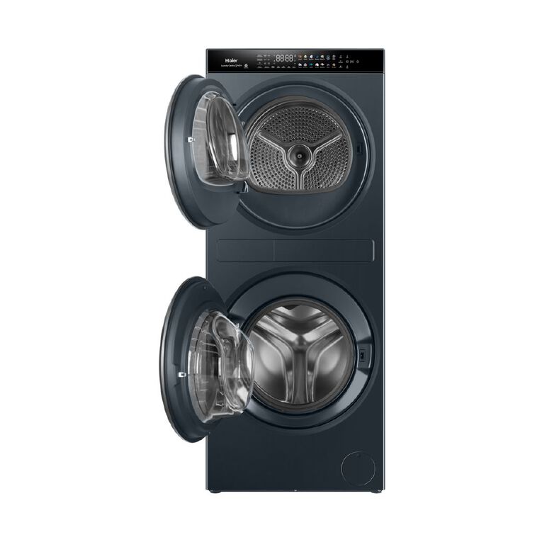 Haier 12kg & 9kg 600 Series Laundry Centre Heat Pump Dryer - Black, , hi-res