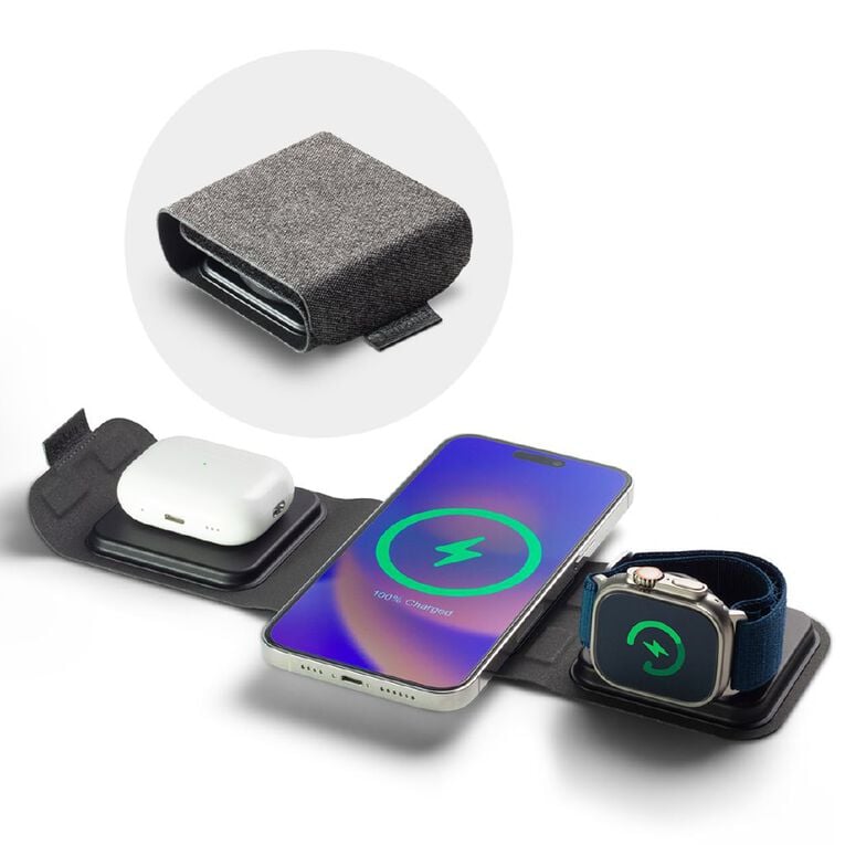 Mophie 3-in-1 Wireless Travel Charger with MagSafe, , hi-res