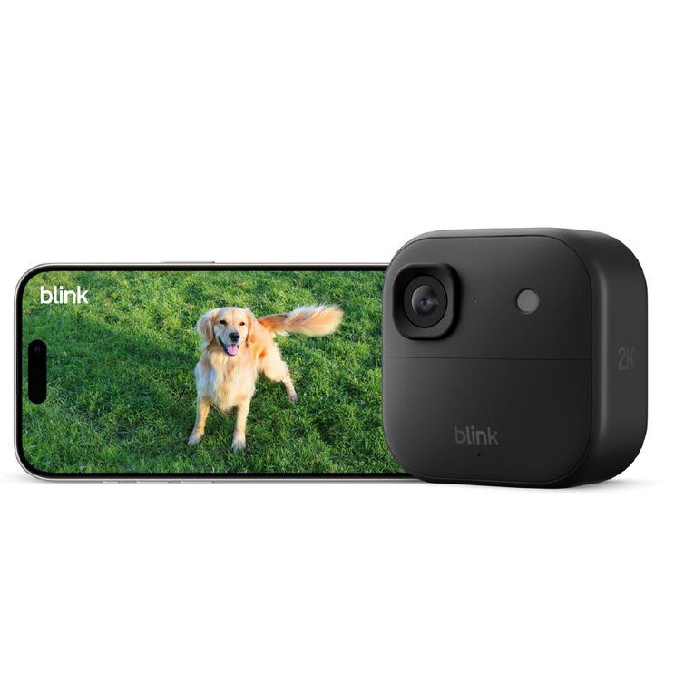Blink Outdoor 2K+ With Sync Module Core 1 Pack Black, , hi-res