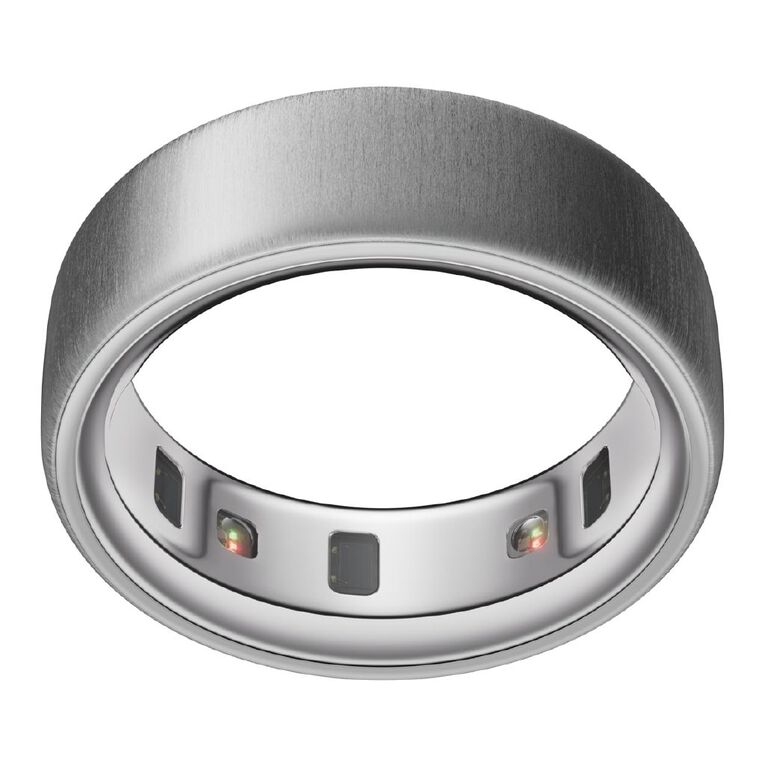 Oura Ring 4 Brushed Silver - Size 12, , hi-res