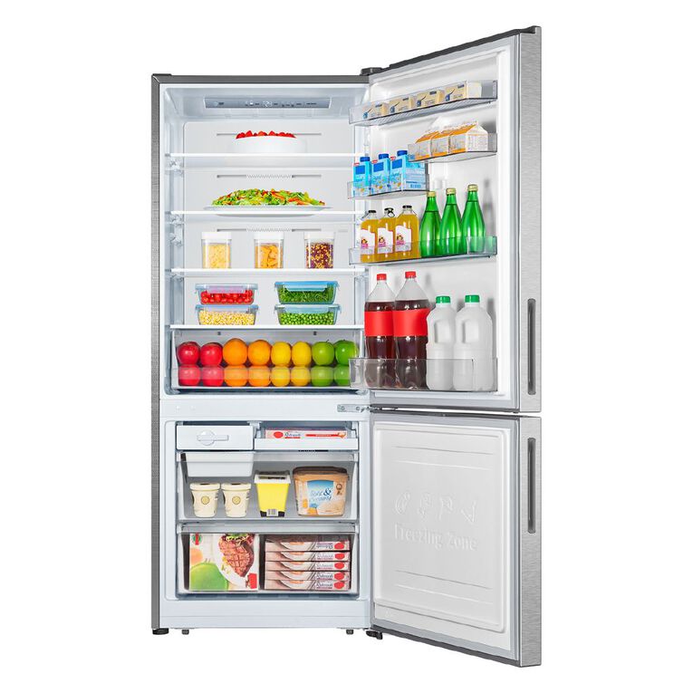Hisense Bottom Mount Fridge Stainless Steel 417L, , hi-res