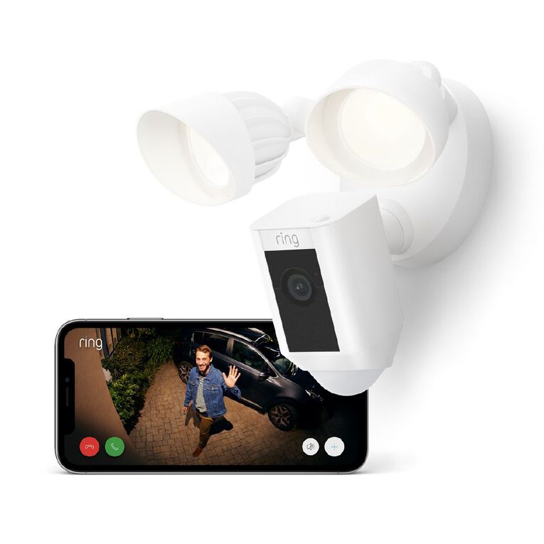 Ring Floodlight Camera Wired Plus Security Camera, , hi-res