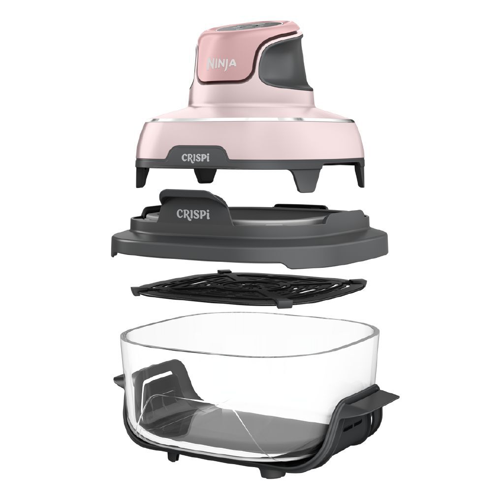 Ninja Crispi 4-in-1 Portable Glass Air Fryer - Pink - Noel Leeming