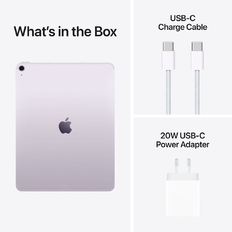 Apple iPad Air 13-inch with M4 Chip 1TB WiFi + Cellular - Purple, , hi-res
