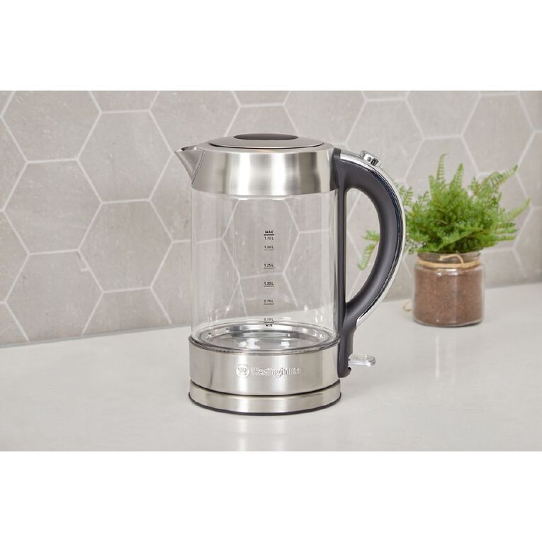 Westinghouse 1.7L Glass Kettle, , hi-res