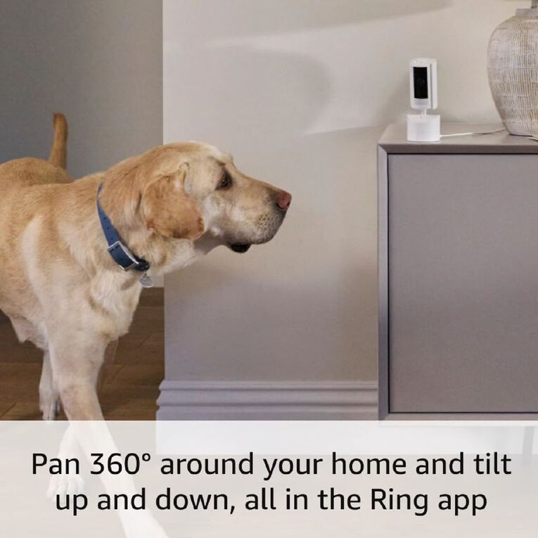 Ring Pan-Tilt Indoor Security Camera - White, , hi-res