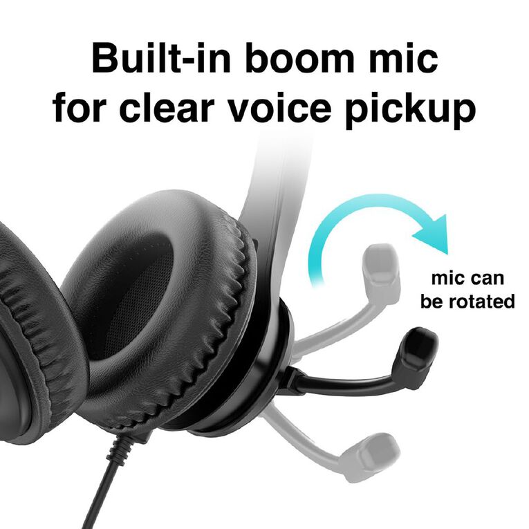 Laser Wired Conference Headset 3.5mm Built-in Microphone, , hi-res