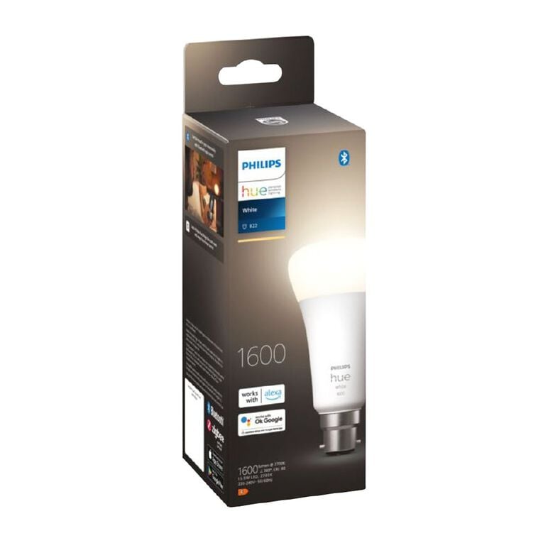 Philips Hue Warm White 15.5W A67 Bulb - B22, , hi-res