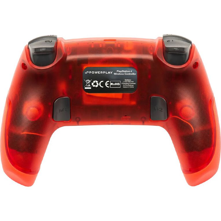 PowerPlay PS4 Wireless Controller - Translucent Red, , hi-res