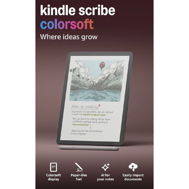 Amazon Kindle Scribe Colorsoft 1st Gen 32GB, , hi-res