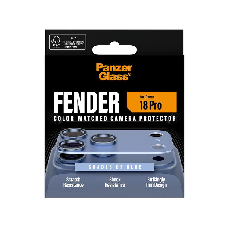 PanzerGlass Fender Camera Lens Protector for iPhone 18 Pro - Glacier, , hi-res