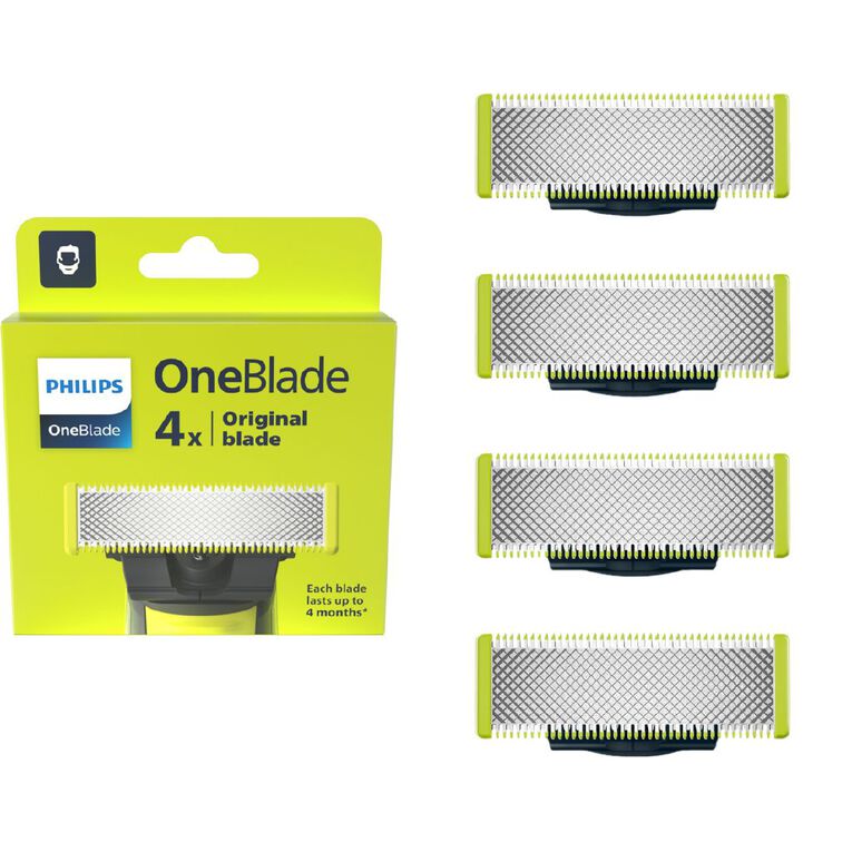 Philips OneBlade Replacement Blade, 4 Pack (Non 360) QP240/50, , hi-res