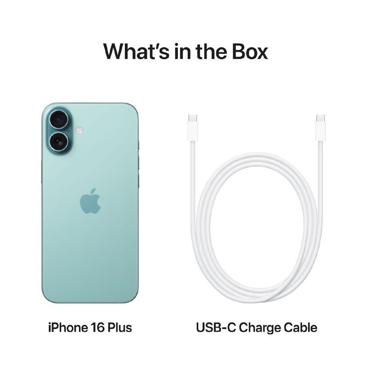 Apple iPhone 16 Plus 128GB Teal, , hi-res