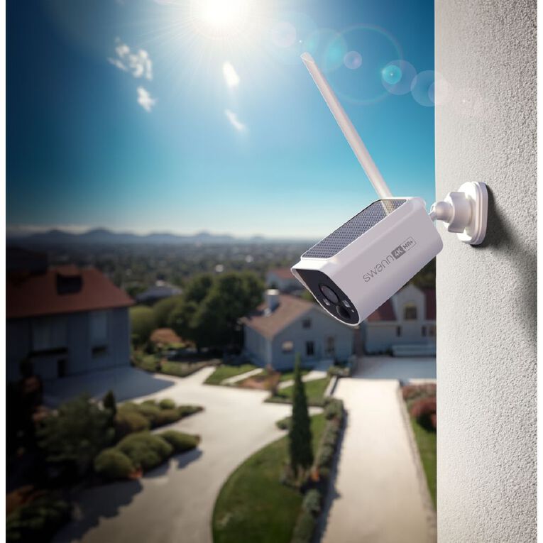 Swann MaxRanger4K Solar Wireless Security System (Base Station / 64GB / 4x MaxRanger4K v2 IP Cameras), , hi-res