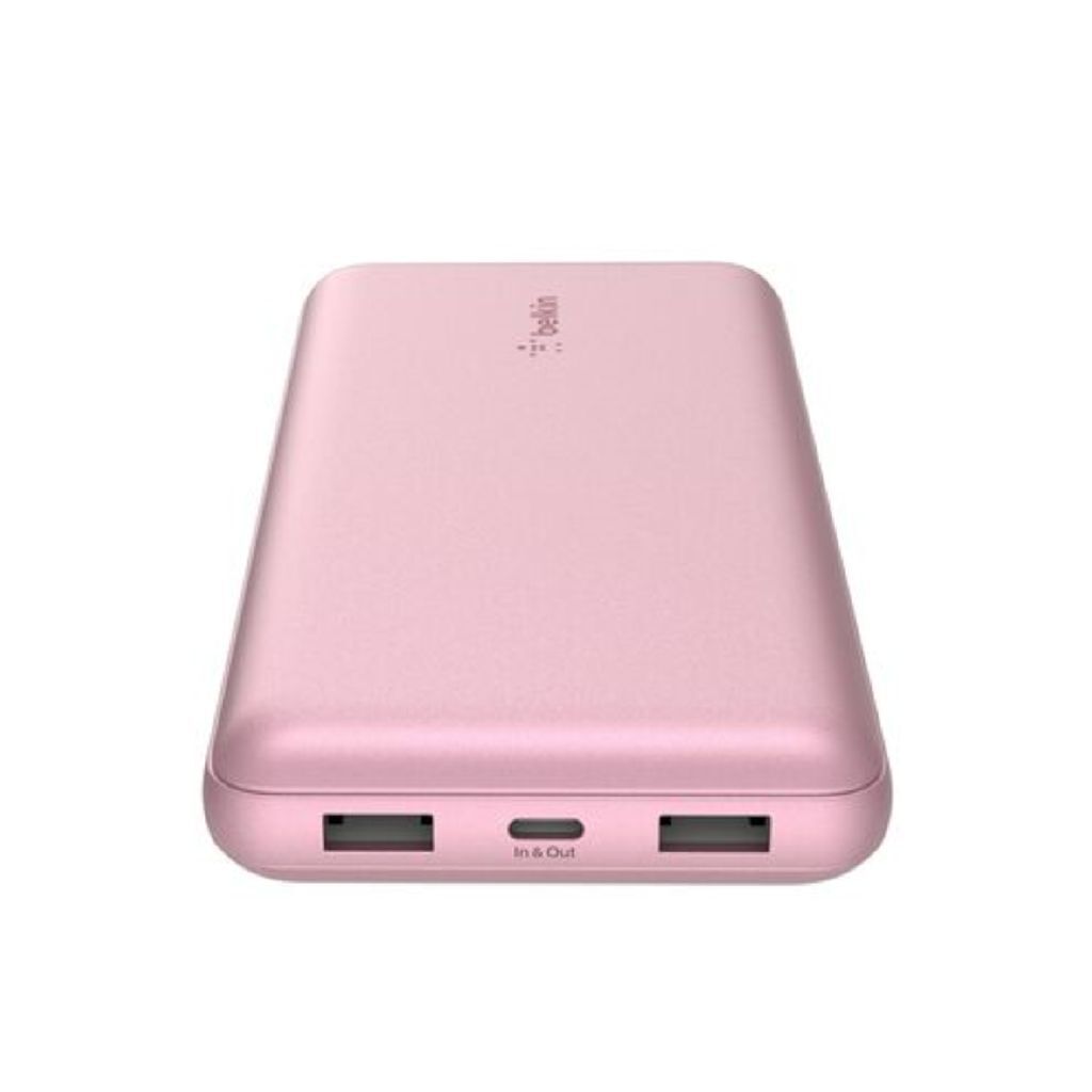 pink belkin portable charger