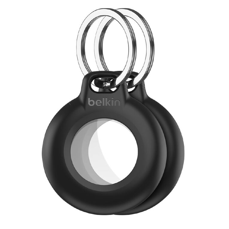 Belkin 2pk Waterproof Airtag Holder with Keyring - Black, , hi-res