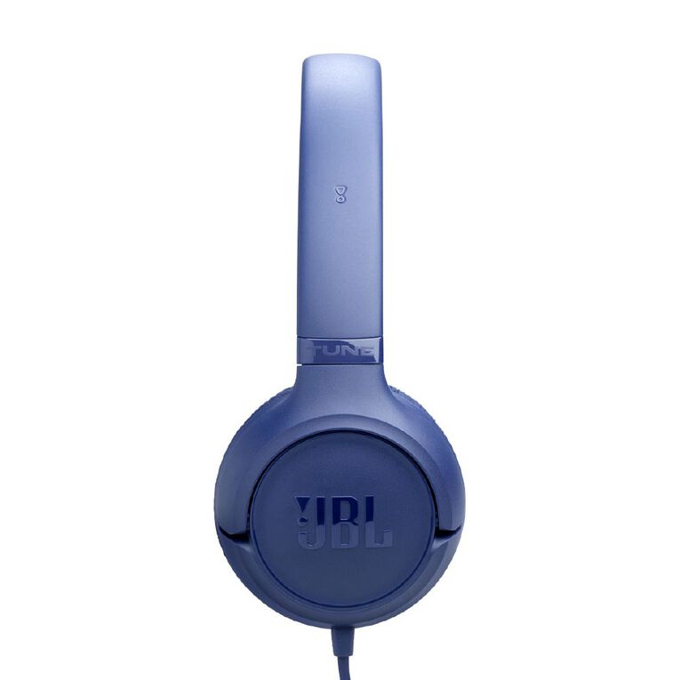 JBL Tune 530 Wired On-Ear Headphones - Blue, , hi-res