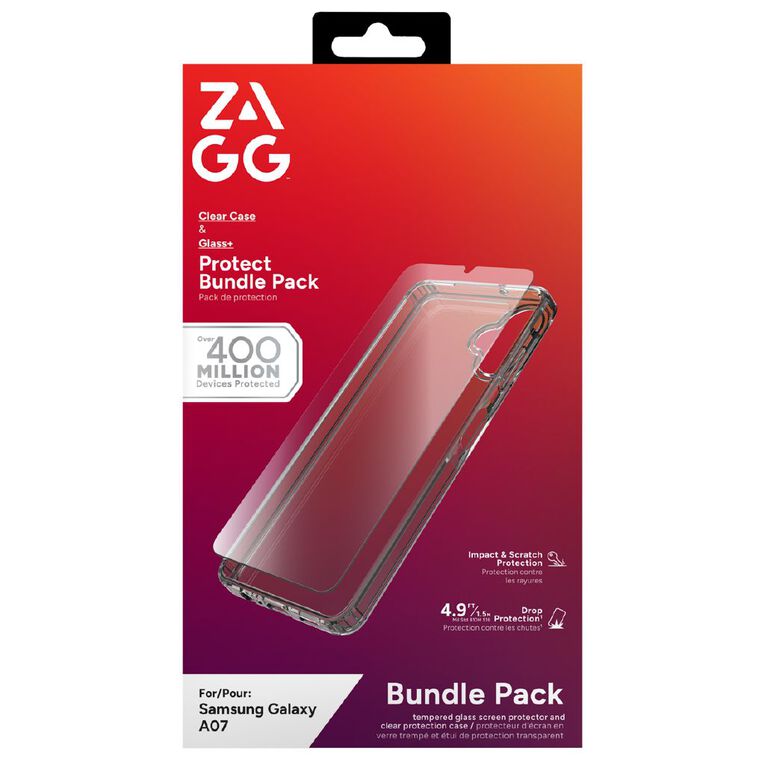 Zagg Essential Glass & Case Bundle for Samsung Galaxy A07, , hi-res