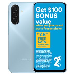 Samsung A17 4G 128GB with 2degrees SIM Bundle - Blue