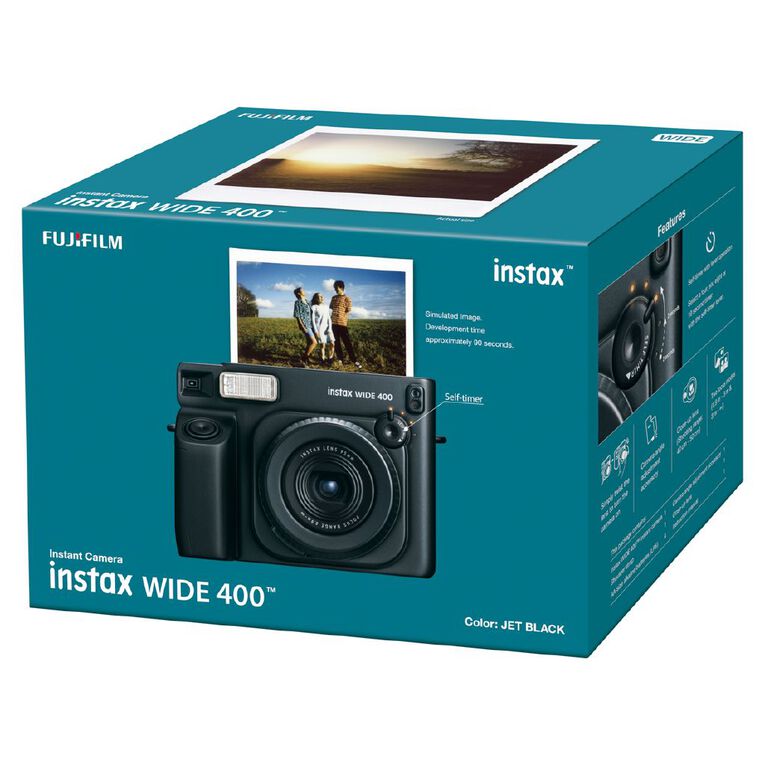 Fujifilm Instax Wide 400 Jet Black Camera, , hi-res
