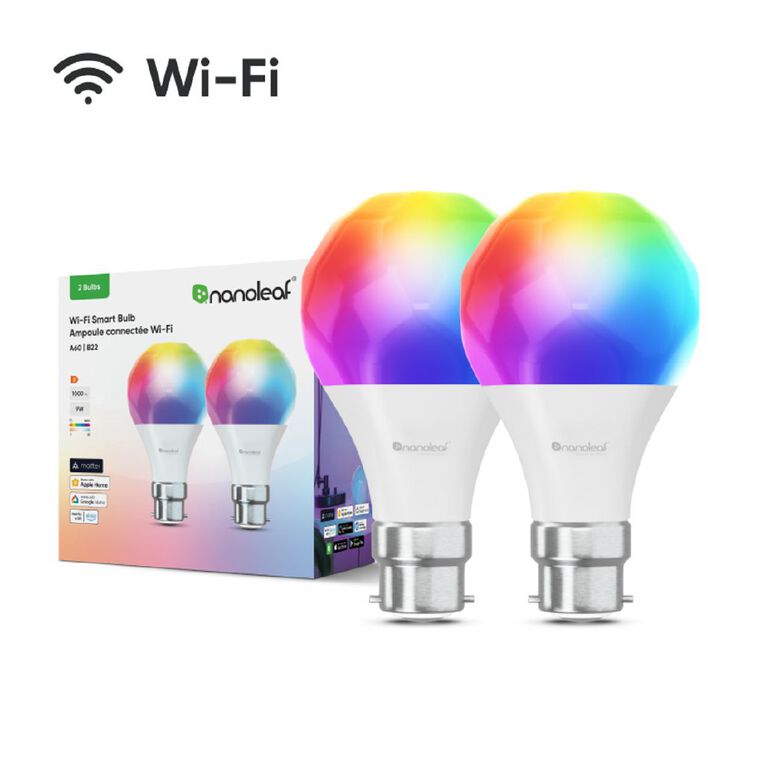 Nanoleaf Essentials Smart Bulb B22 WIFI - 2 Pack, , hi-res