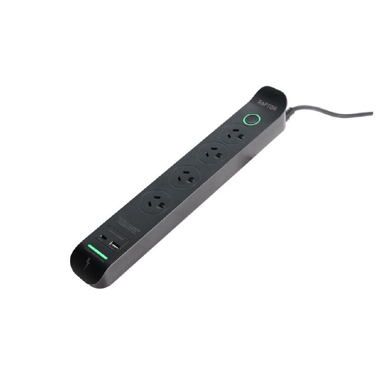 Jackson Raptor 4 Outlet Slimline 45W PD Powerboard, , hi-res