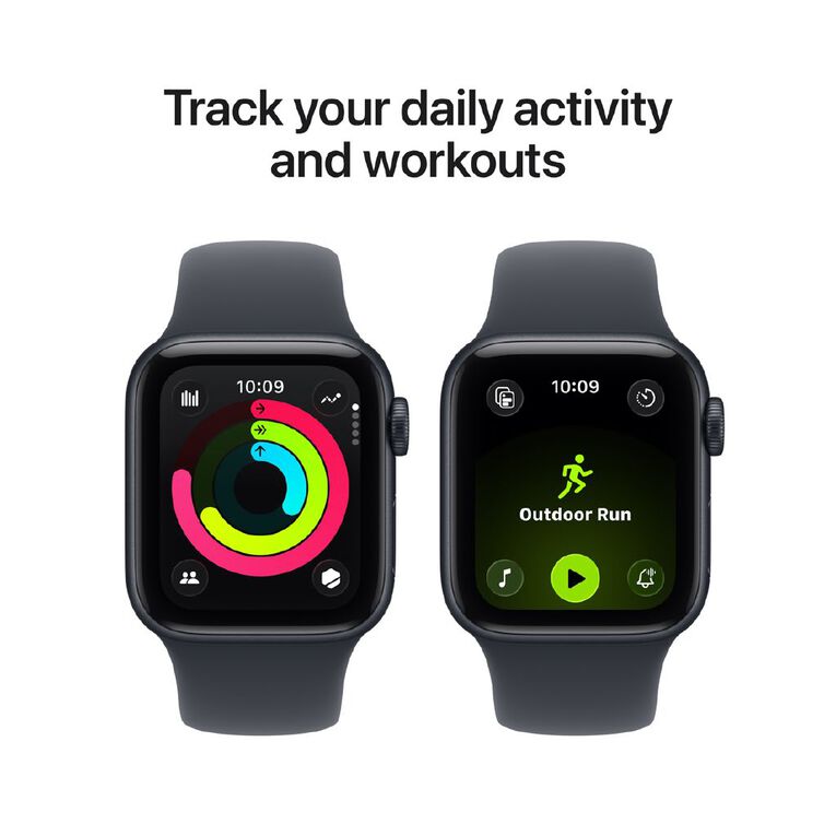 Apple Watch SE 3 GPS 40mm Midnight Aluminium Case with Midnight Sport Band S/M, , hi-res