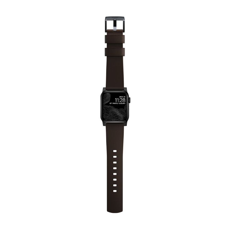 Nomad Active Band Pro for Apple Watch (42 / 44-46 / 49mm / ULTRA) - Brown Leather / Black Hardware, , hi-res
