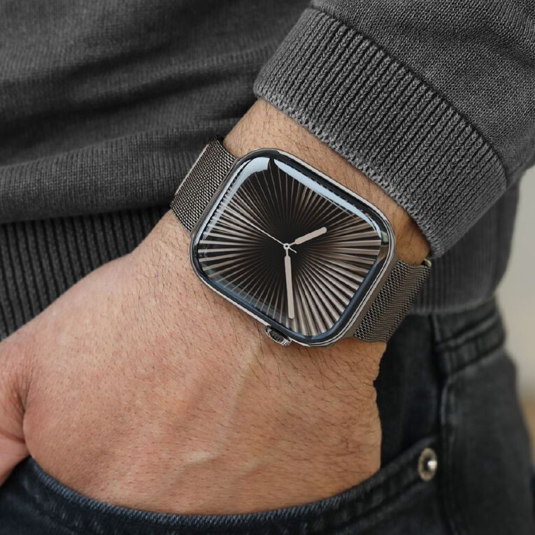 Vonmahlen Milanese Loop 2 for Apple Watch (44-46mm / Ultra) - Granite Gray, , hi-res