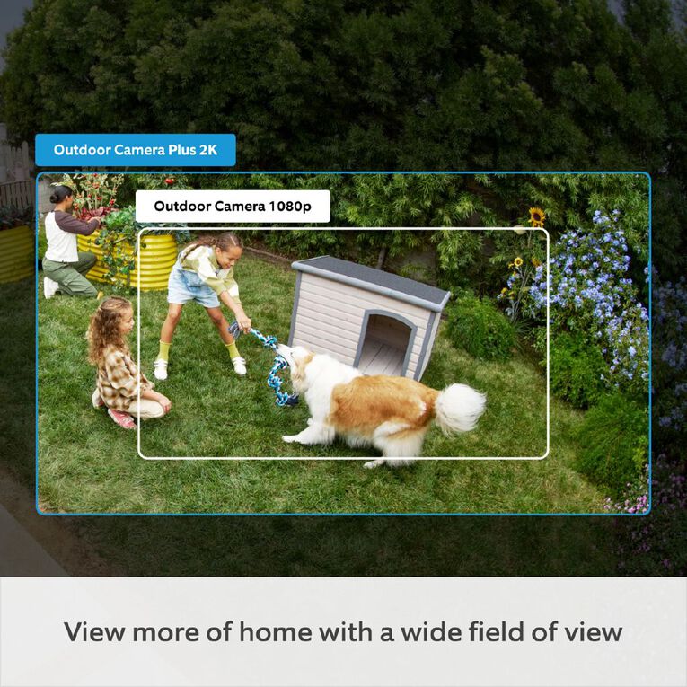 Ring Outdoor Camera Plus 2K Battery White - 2 Pack, , hi-res