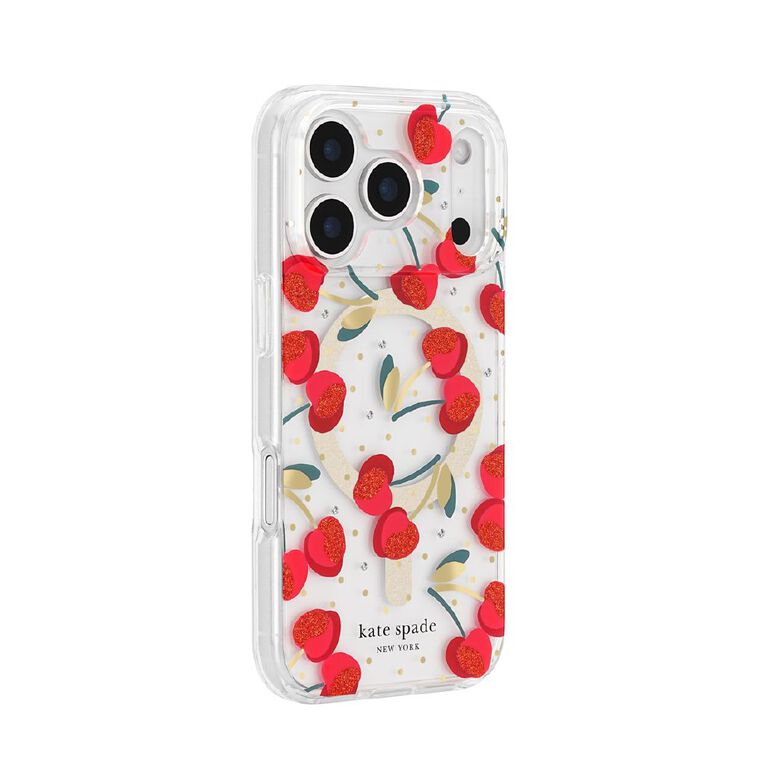 Kate Spade Protective Case for iPhone 17 Pro - Cherry Dots, , hi-res