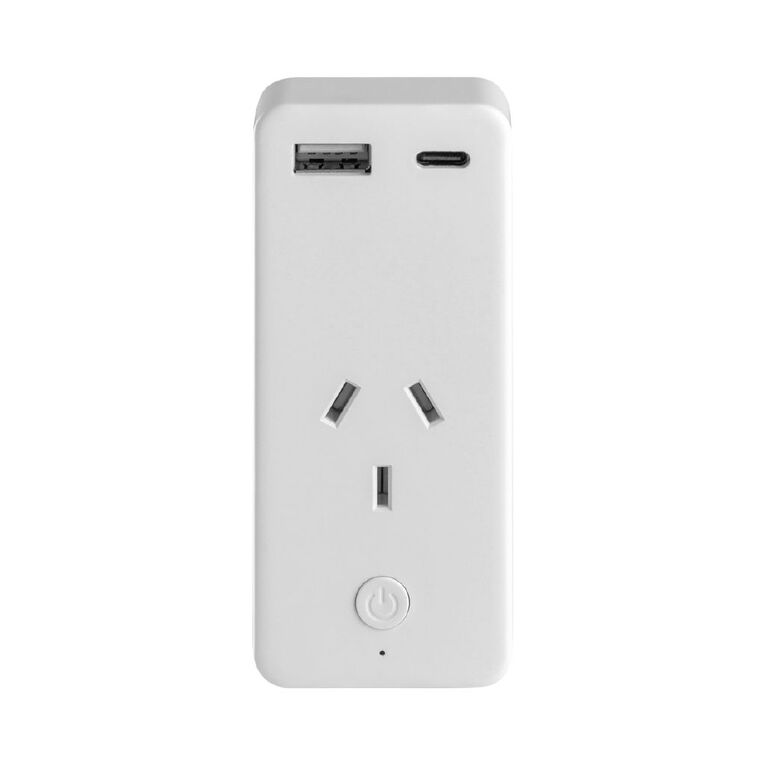 Laser Smart Wi-Fi Plug With USB-A & USB-C, , hi-res