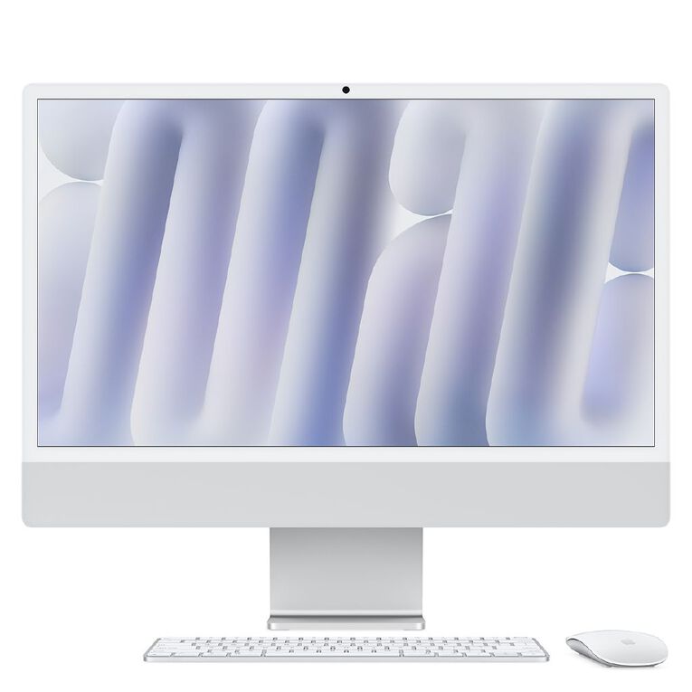 Apple iMac (M4) 24-inch 4.5K Retina 24GB/512GB SSD 10 Core CPU and GPU  - Silver, , hi-res
