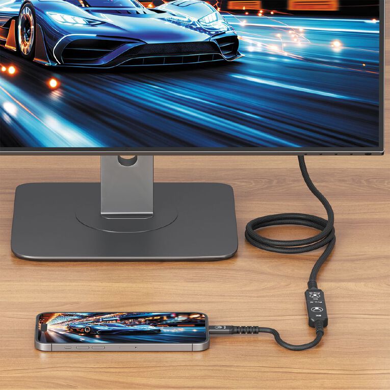 Bonelk Pro-X Long-Life USB-C to 8K HDMI Adapter (15cm) - Black, , hi-res