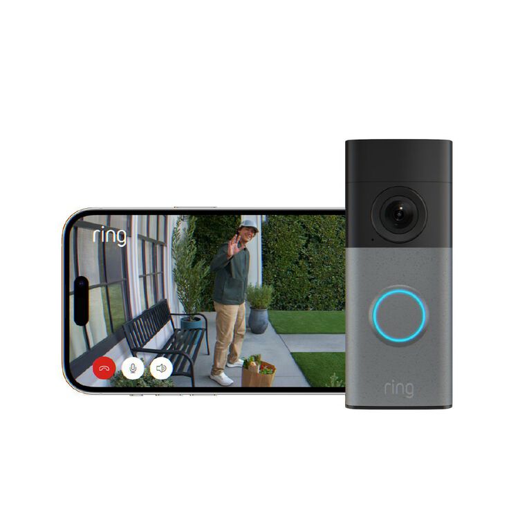 Ring Wired Video Doorbell 2K (2nd Gen) Plug-In - Speckled Grey, , hi-res