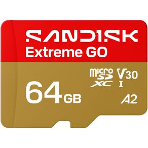 Sandisk Extreme Go UHS-I 64GB MicroSD 170MB/s(R) / 80MB/s(W)