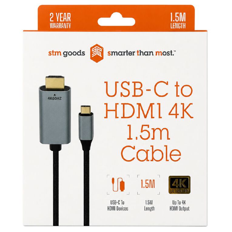 STM USB-C to 4K HDMI Cable, 1.5m, , hi-res