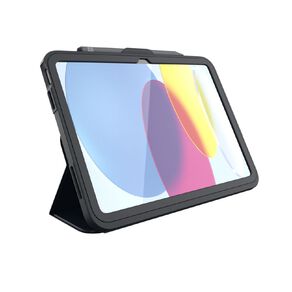 Zagg Rugged Messenger Case for iPad A16 (2025), iPad 10th Gen (10.9" 2022) - Charcoal