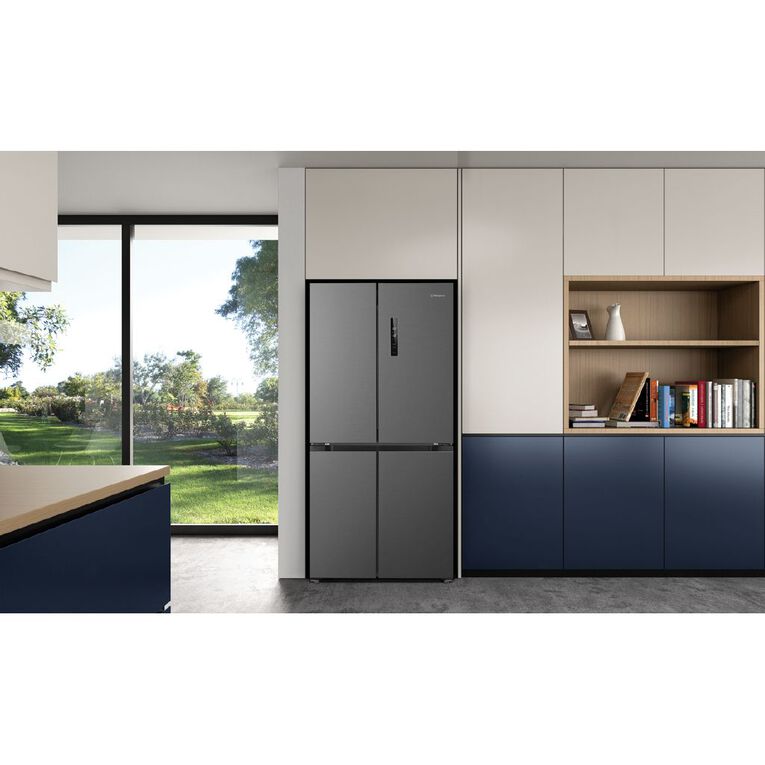 Westinghouse 496L Quad Door Fridge Freezer - Matte Charcoal Black, , hi-res
