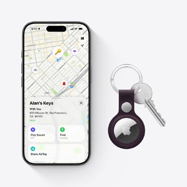 Apple AirTag 1 Pack - 2nd Generation, , hi-res