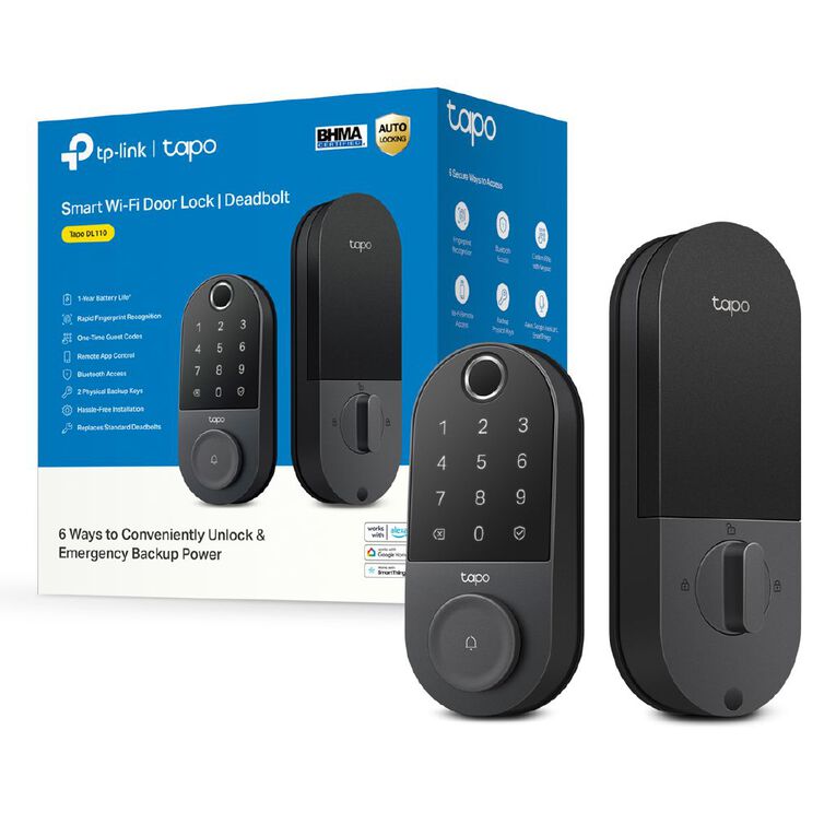 TP-Link Tapo DL110 Smart Wifi Door Lock, , hi-res