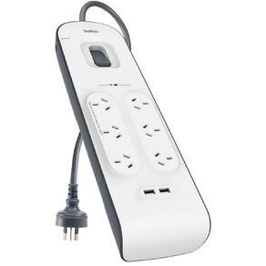 Belkin 6-Way Surge Protector with Dual USB Port