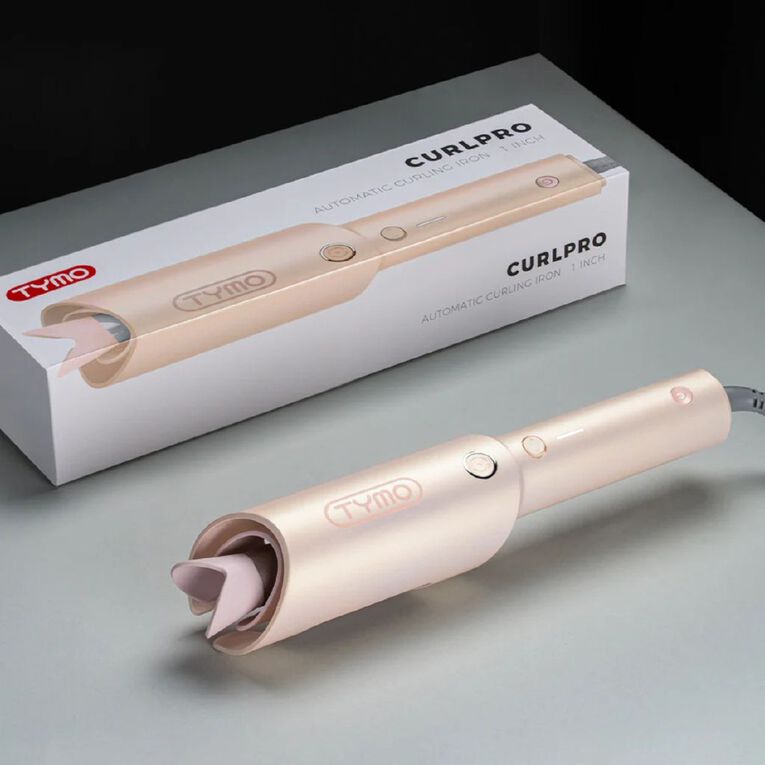 TYMO CurlPro Auto-Rotating Hair Curler Pink, , hi-res