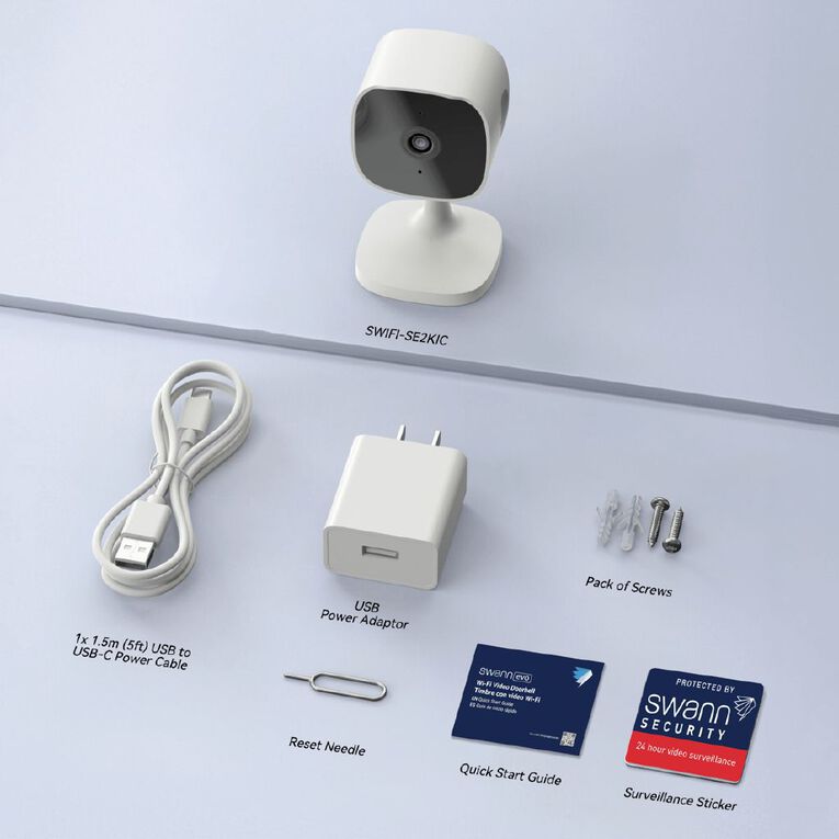 Swann Evo 2K Indoor Wi-Fi Camera, , hi-res