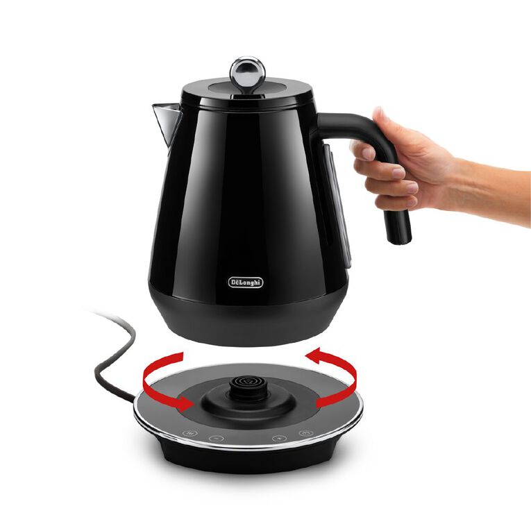 Delonghi Eclettica Variable Temperature Kettle Black, , hi-res