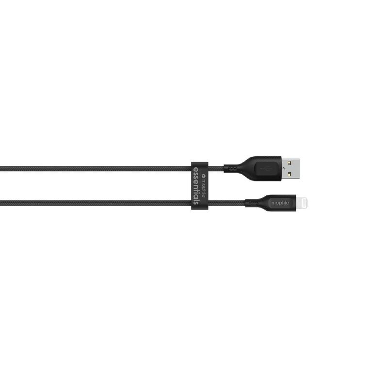 Mophie Essential USB-A-Lightning Cable Braided 2M - Black, , hi-res
