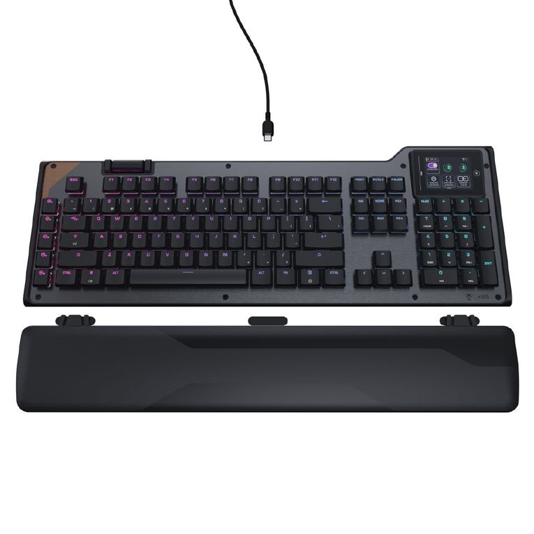 Turtle Beach Command KB5 Full-Sized Mechanical RGB Wired Gaming Keyboard, , hi-res