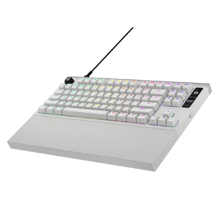 Logitech PRO X2 RAPID 8K Wired TKL Analog Gaming Keyboard - White, , hi-res