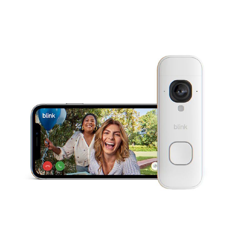 Blink Video Doorbell 2K+ System White, , hi-res