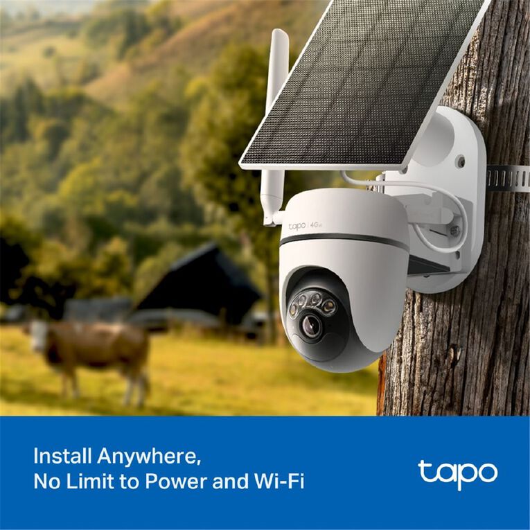 TP-Link Tapo C615G Kit Solar Powered Pan/Tilt 4G LTE Security Camera Kit, , hi-res